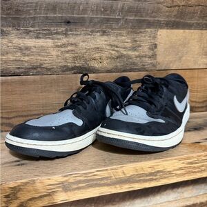 Nike Air Jordan 1 Low Black/Gray Golf Shoe